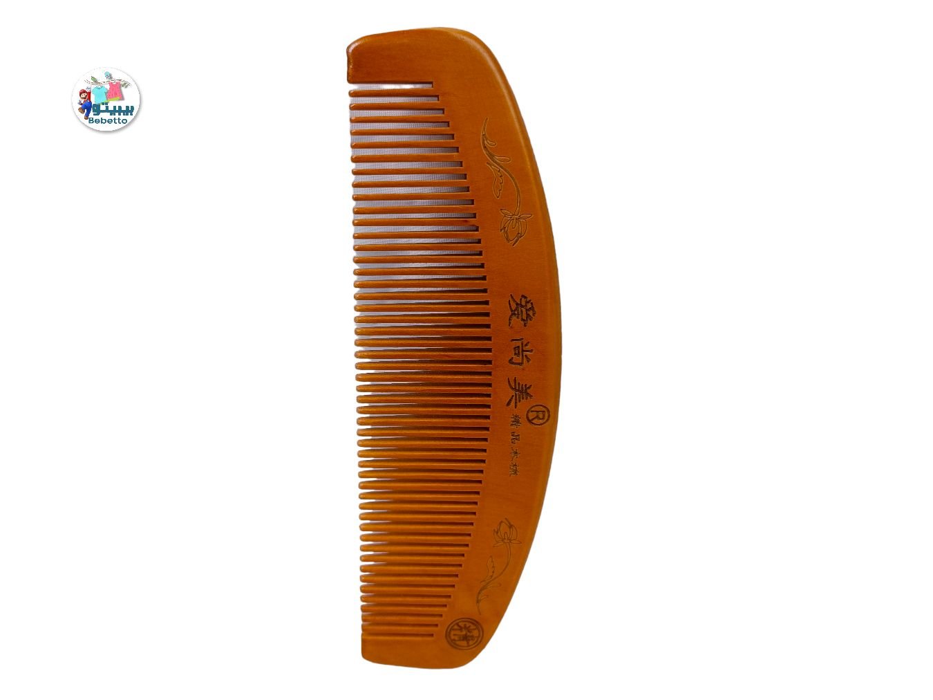 Handmade Wooden Hair Comb Wooden Wide teeth fine teeth Natural Handmade Green Sandalwood Wide Tooth Comb -D14 \ 6937519400882 - Image 3