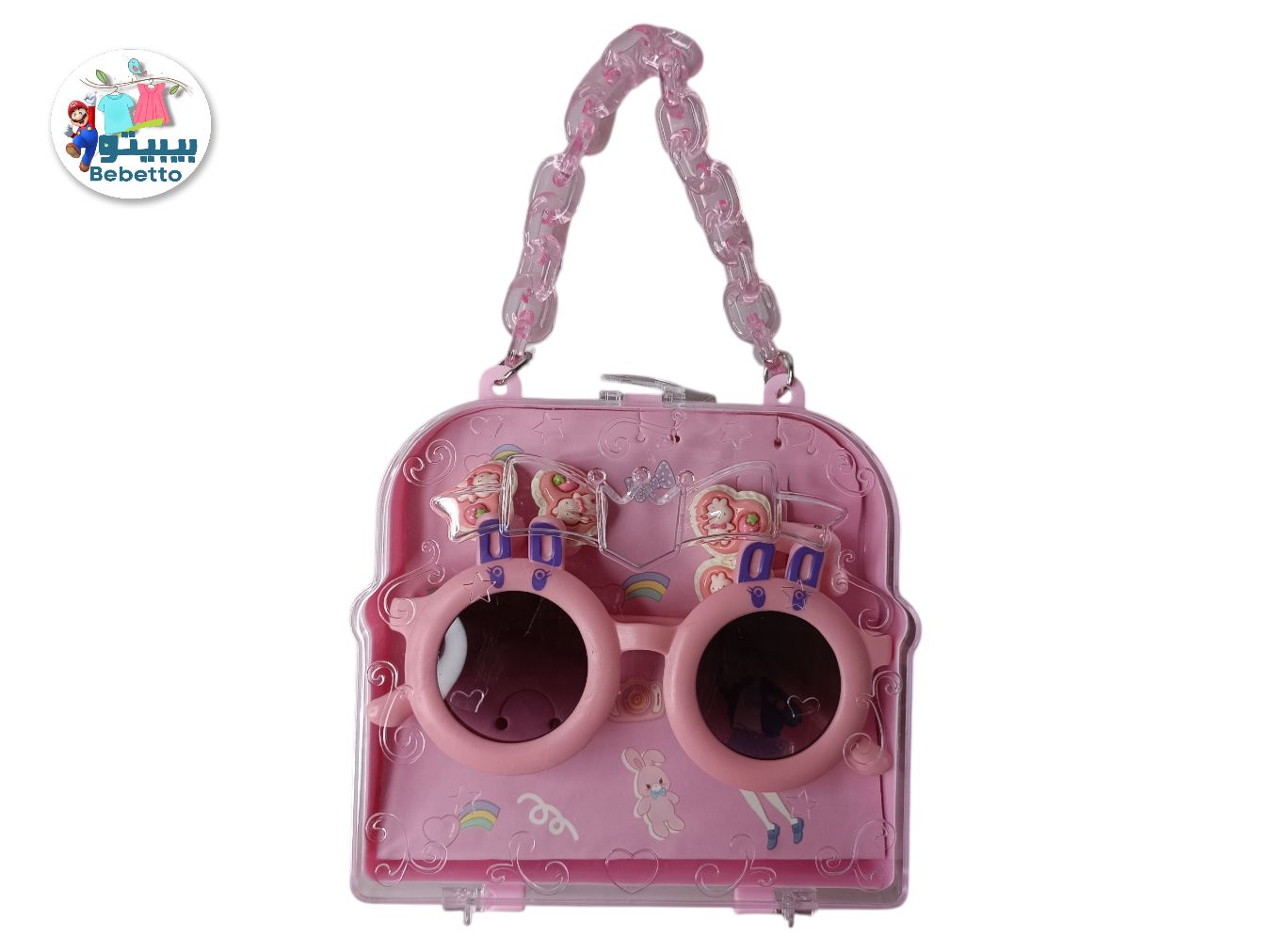 Children's Cartoon Sunglasses and Hair Ties Set C28 \ F414311 - Image 3