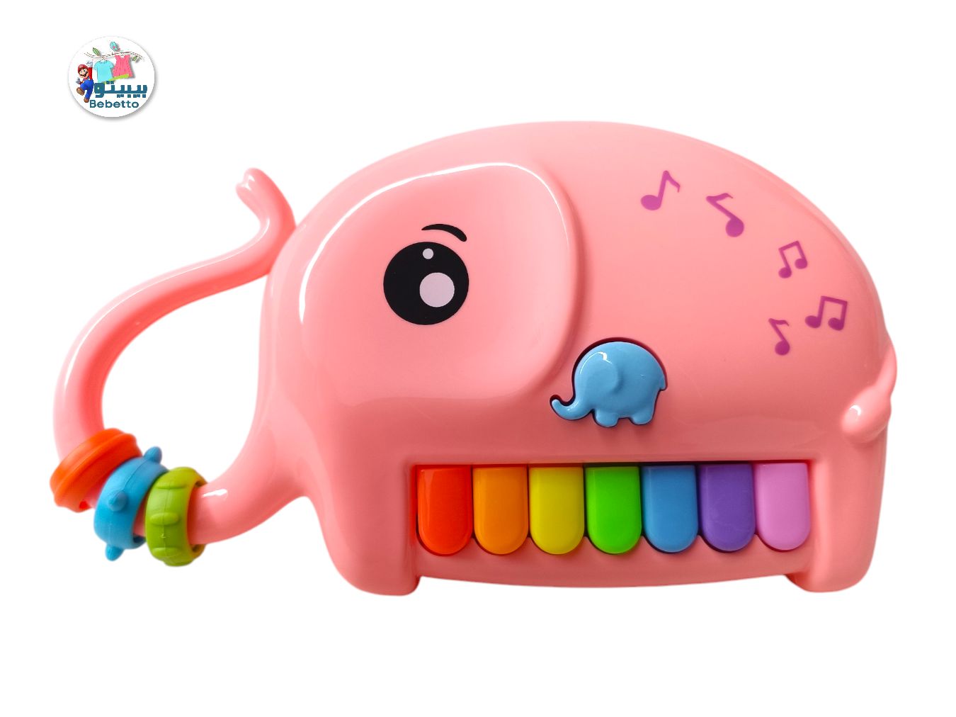 Elephant Multifunctional winding Beads Musical Piano Light-Up Musical Piano C28 \ E1110210 - Image 1