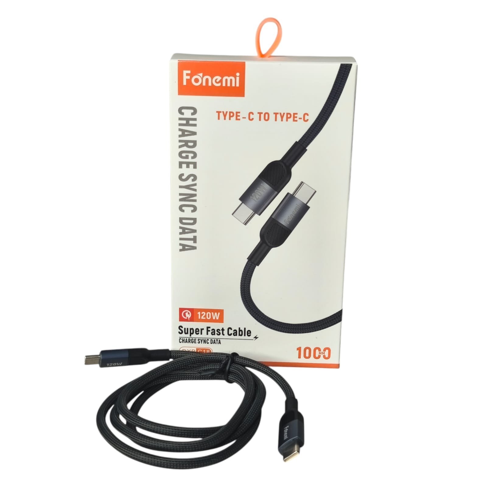 Fonemi Type-C to Type-C braided charging cable J41 \ G010657 - Image 1