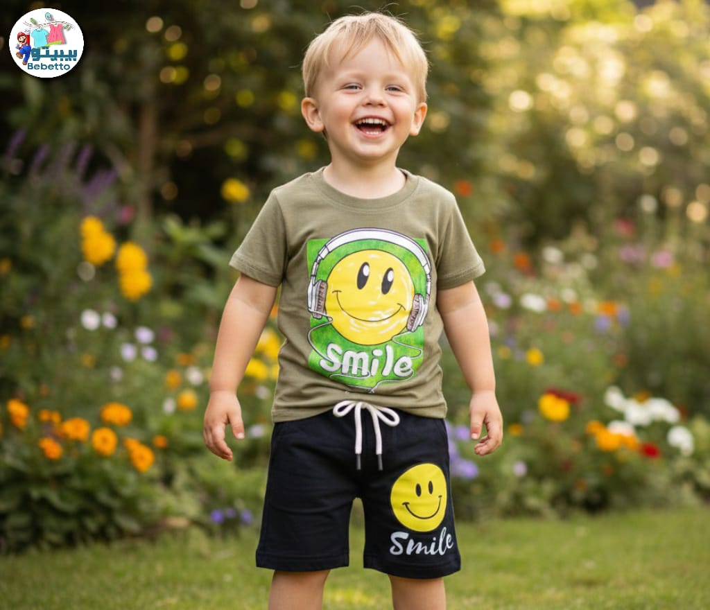 Bebetto t-shirt and shorts set 150D \ G114827 - صورة 1