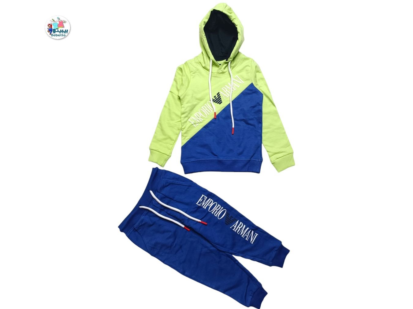BOYS 2 PCS HOODIE SET 1100A \ E092640 - Image 1