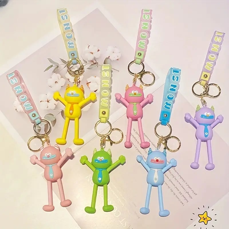 Fashion Keychain For Men, Resin Keychain, Cute Cartoon Funny Characters Metal Key Ring For Men -Z3 \ E0209608 - Image 3