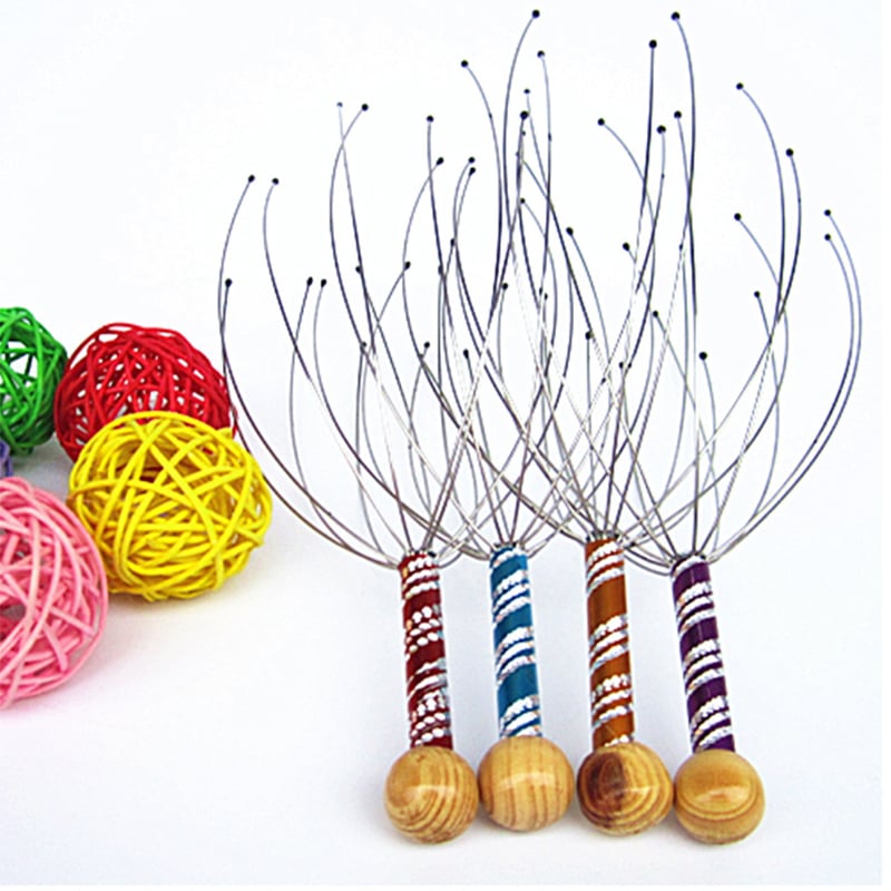 Octopus Head Massager Scratching Scalp Relaxation Relief Body Massager Scratcher Relieves Tension Health Care Tools Random -D23 \ D020362 - صورة 5