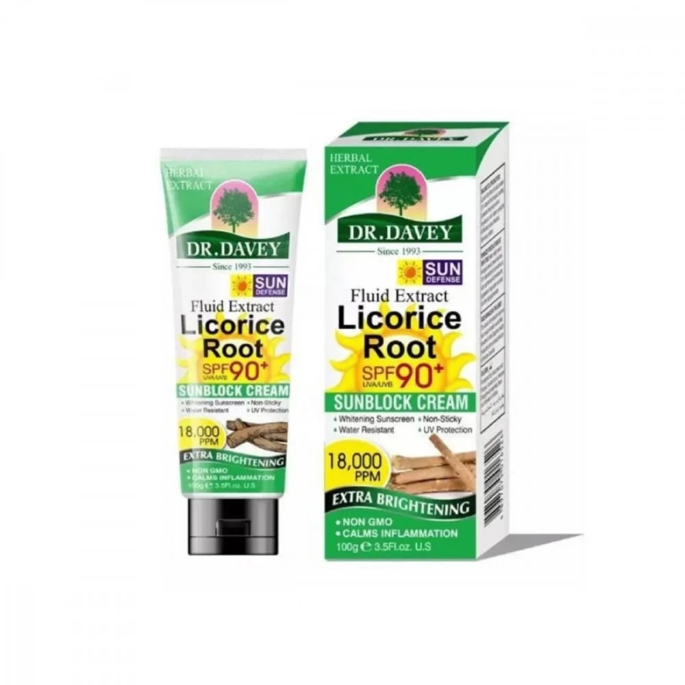 Dr. Davey Sunscreen Cream SPF 90 with Licorice Extract - 100 gm - Sunscreen Cream E42 \ 6921199119516 - صورة 2