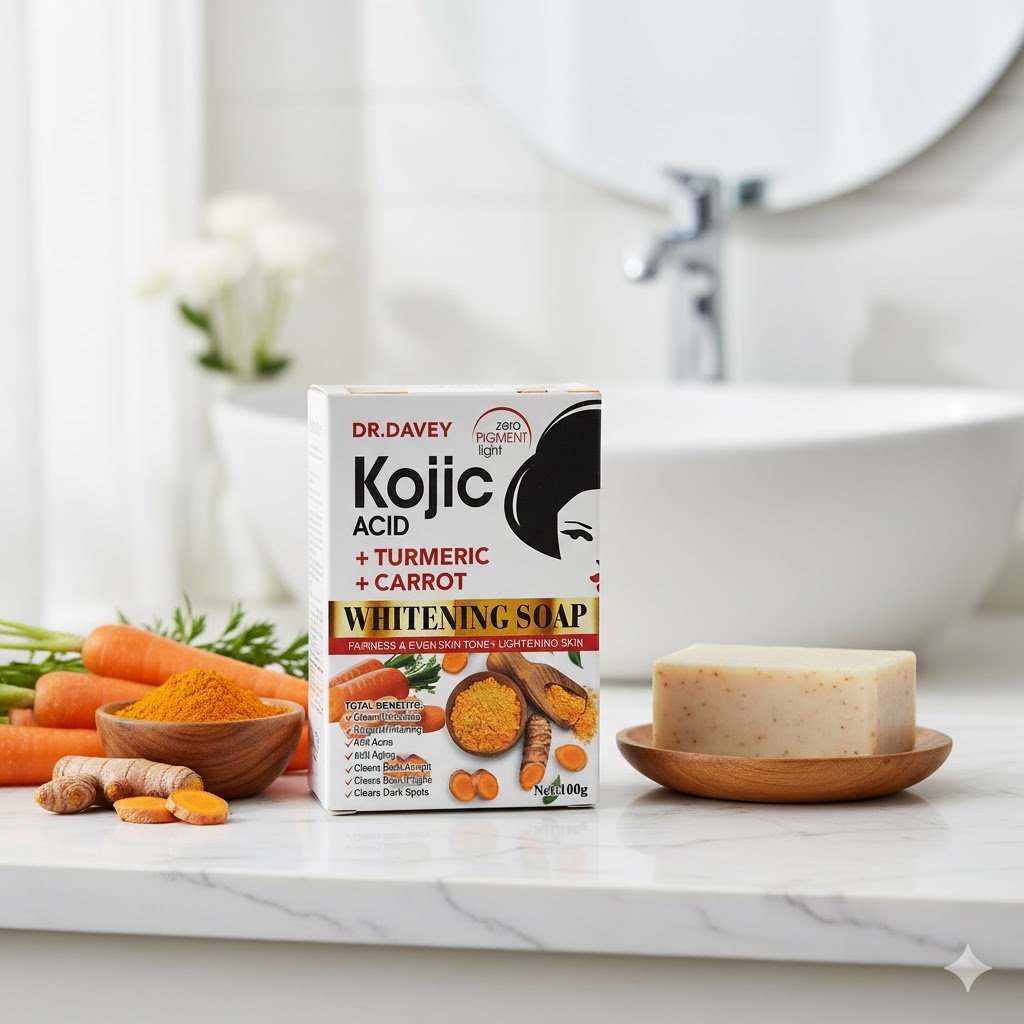 Dr. Davey Kojic Acid + Turmeric + Carrot Whitening Soap E42 \ 6921199141036 - Image 1