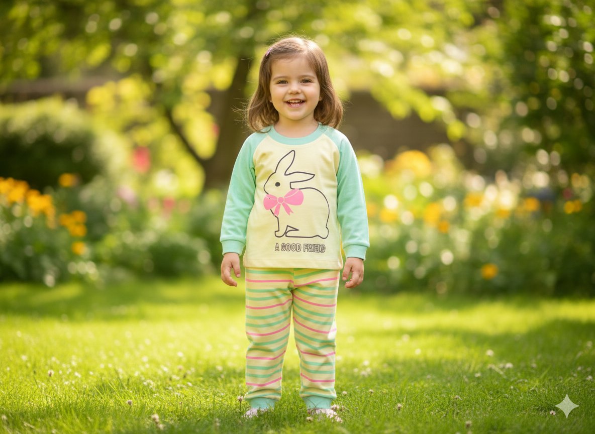 child wearing a long-sleeved pajama set 1050B \ F1217867 - Image 1