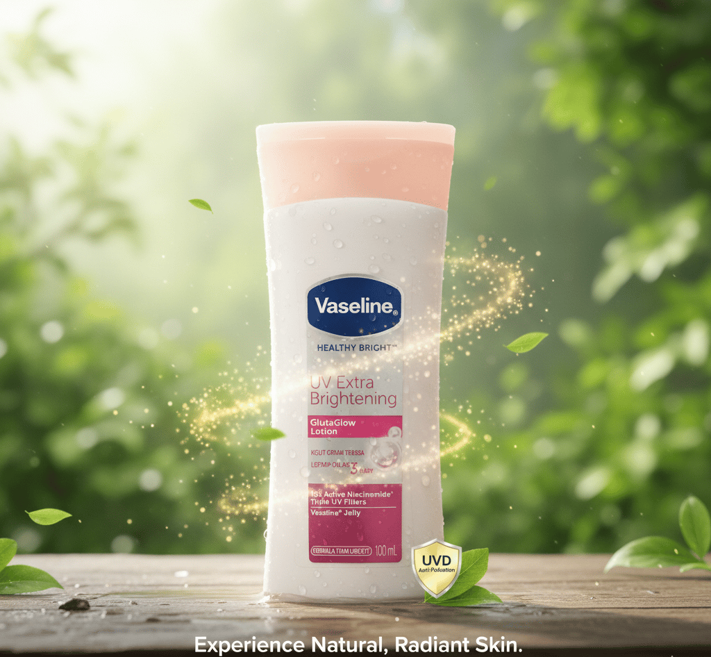 Vaseline Healthy Bright UV Extra Brightening GlutaGlow Lotion 100ml. A41 \ 8999999719395 - Image 1