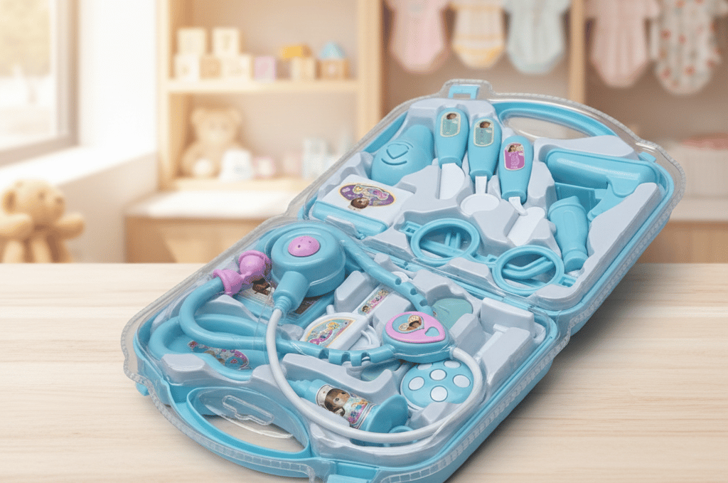 Pink pretend-play doctor set for children C6 \ G011113 - Image 2
