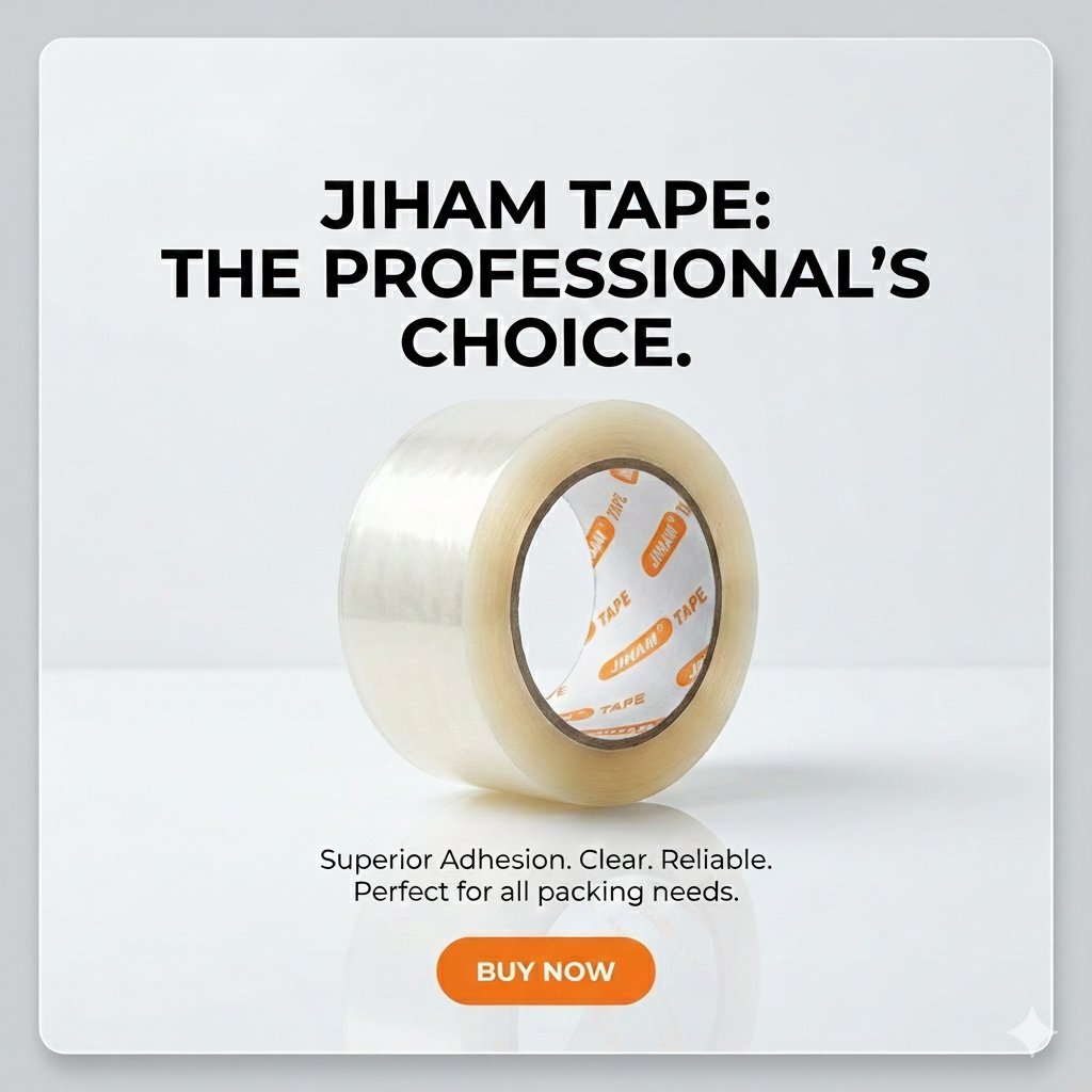 Jiham Tape, positioning it as a professional-grade packing solution G43 \ F1203196 - Image 1