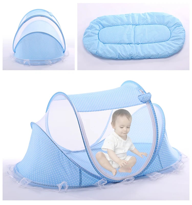 Portable Folding Baby Travel Bed Crib Netting Kids Cots Newborn Foldable Sleeping Bed Mosquito Net Play Tent House 1750B \ 21539 - Image 13
