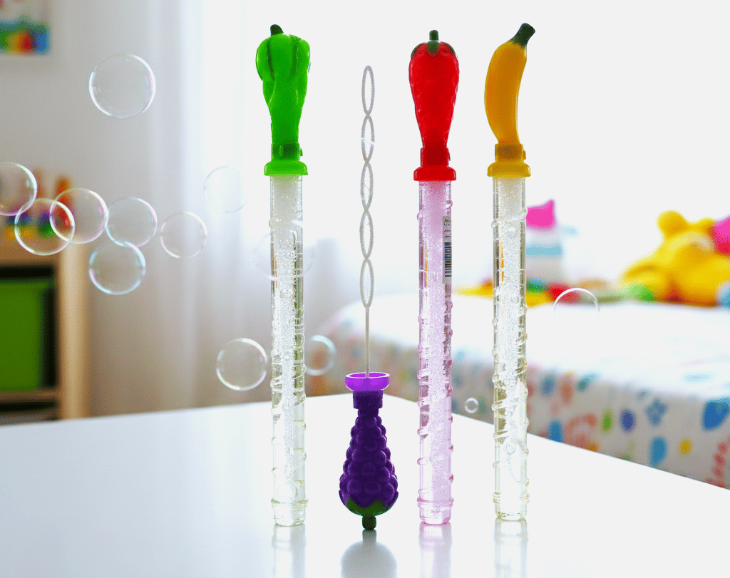 Buy 1 piece Colourful bubble wands feature fruit and vegetable-shaped tops F17 \ F1202215 - Image 1