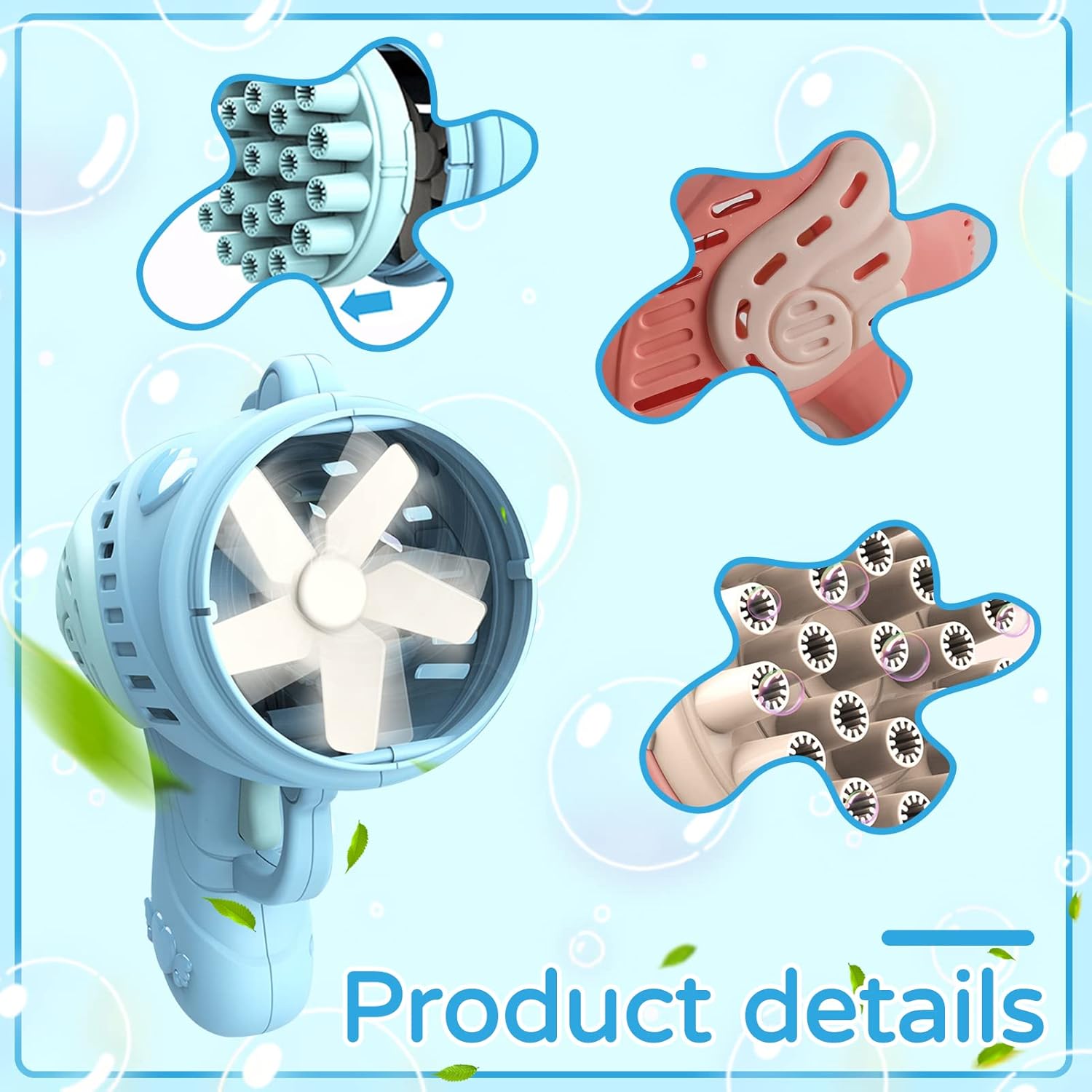 Automatic Gatling Bubble Maker Kids Outdoor Electric Bubble Machine Toys for Boys Girls Birthday Gift, for Party, Spring Outing C28 \ E1110184 - Image 9