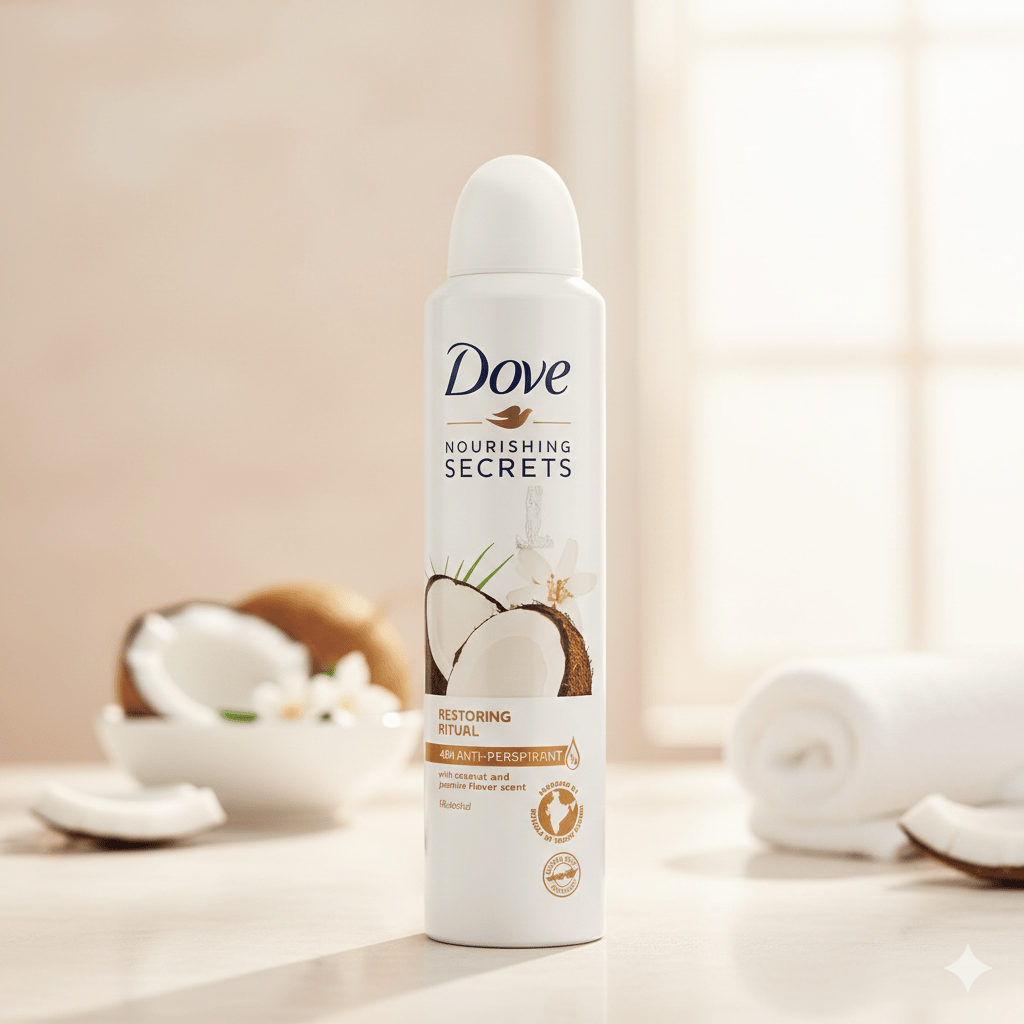 Dove Nourishing Secrets Restoring Ritual Anti-perspirant Deodorant Spray with coconut and jasmine flower scent 250ml F25 \ 8717163714942 - Image 1