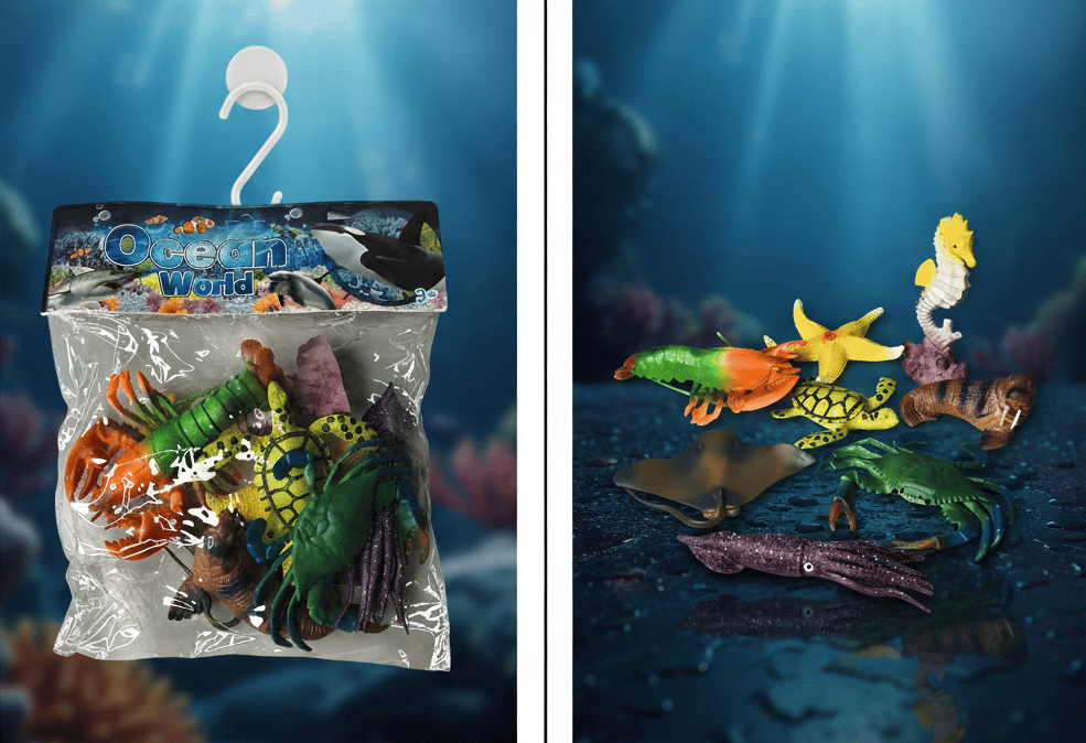 Ocean World plastic sea animal toys F23 \ G011210 - Image 2