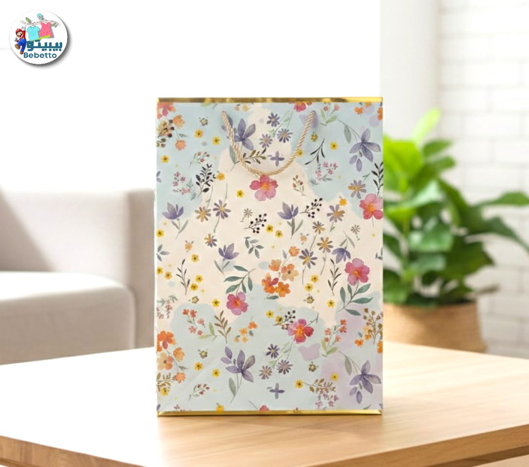 Floral print suitable gift bag 30X42X12CM Z33 \ 6956629322204 - Image 2