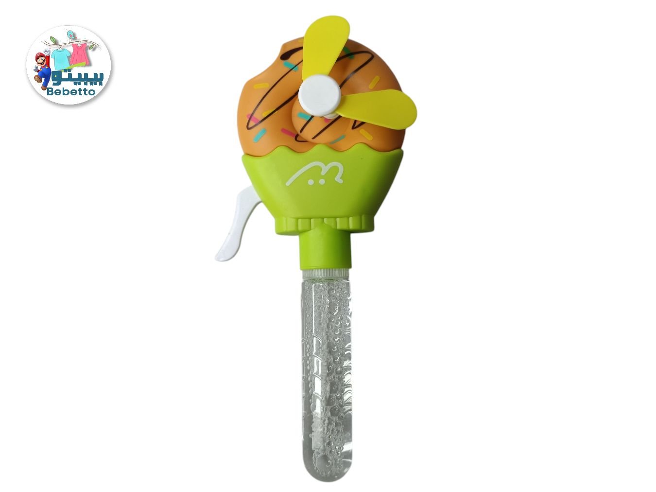 1pc Cute Animal Design Handheld Bubble Fan Toy, Plastic Material, Portable Manual Bubble Blower for and Adults -F17 \ F050346 - Image 4