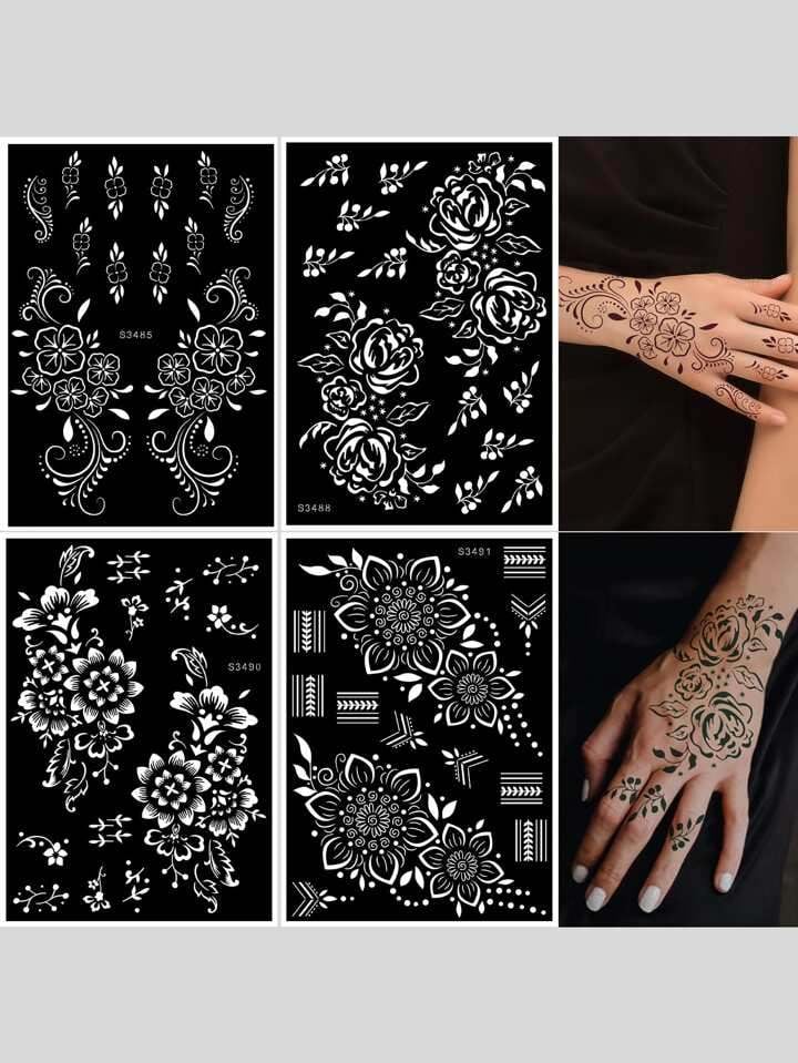 Henna Tattoo Stencil A \ D905194 - Image 1