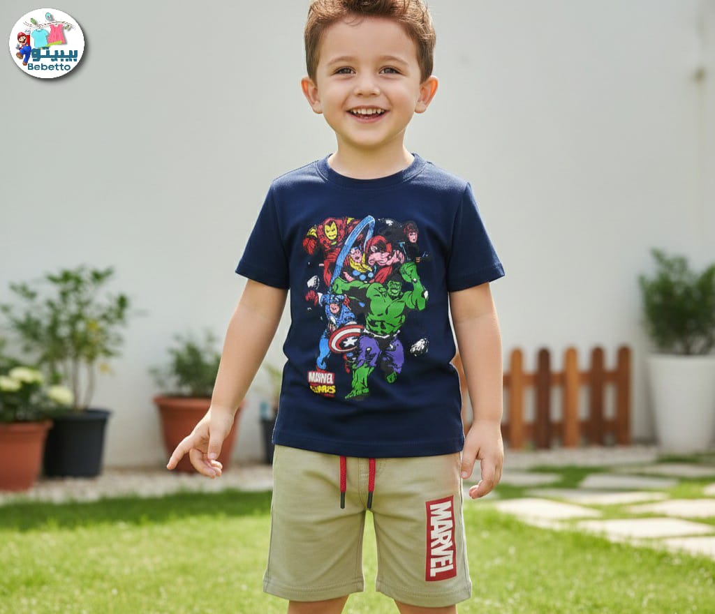 Bebetto t-shirt and shorts set 300E \ G114818 - صورة 1