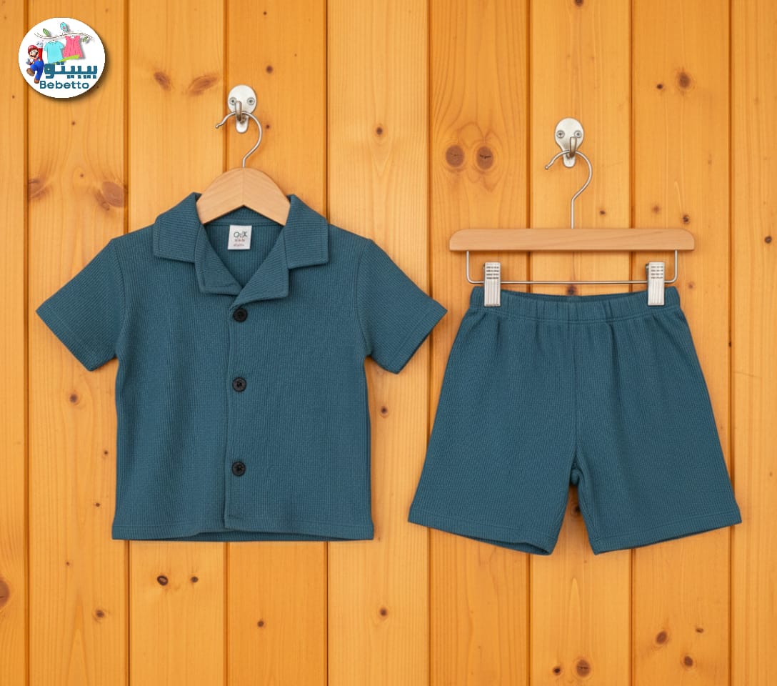 Short-sleeved shirt and matching shorts 600D \ G217902 - Image 1