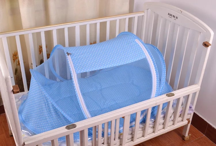 Portable Folding Baby Travel Bed Crib Netting Kids Cots Newborn Foldable Sleeping Bed Mosquito Net Play Tent House 1750B \ 21539 - Image 10