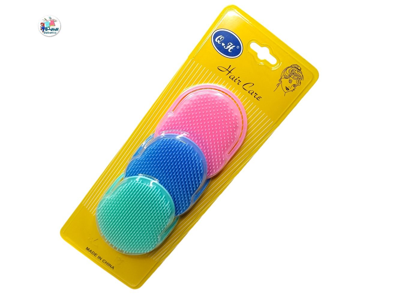 Scalp Shampoo Brush Scrubber Helps Remove Dandruff Promotes Hair Growth Head Massager Brush 3Pcs F34 \ E705401 - Image 1