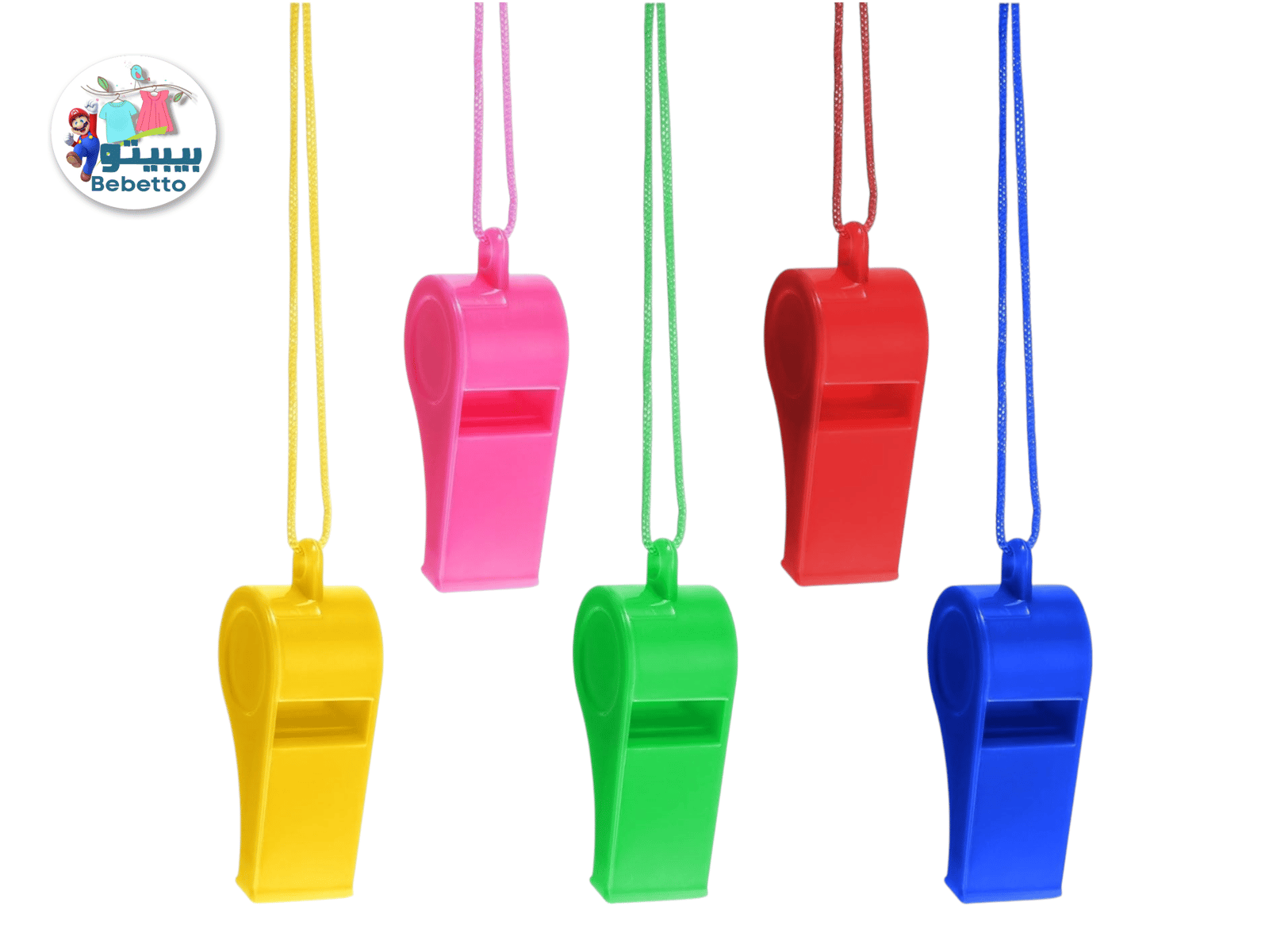 Colorful Plastic Whistles Training Whistle with Lanyards -F2 \ F020124 - Image 1