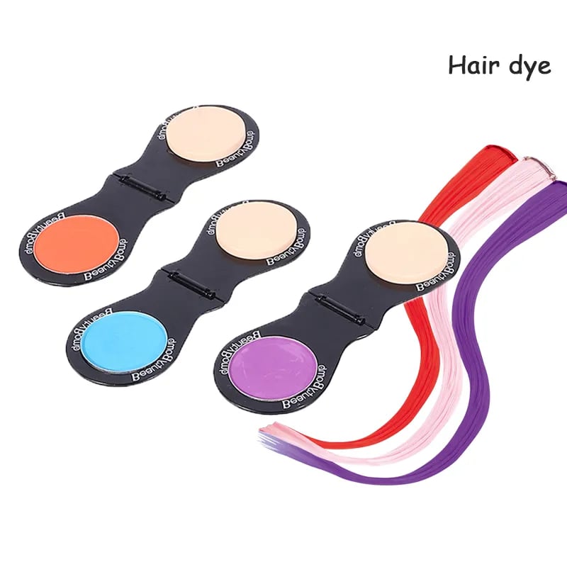 New Design Girls Washable Makeup Kit Pretend Play Tattoo Stickers Hair Dryer Color Highlights Make Up Toys For Kids 3-8 Year F30 \ E1114180 - Image 2