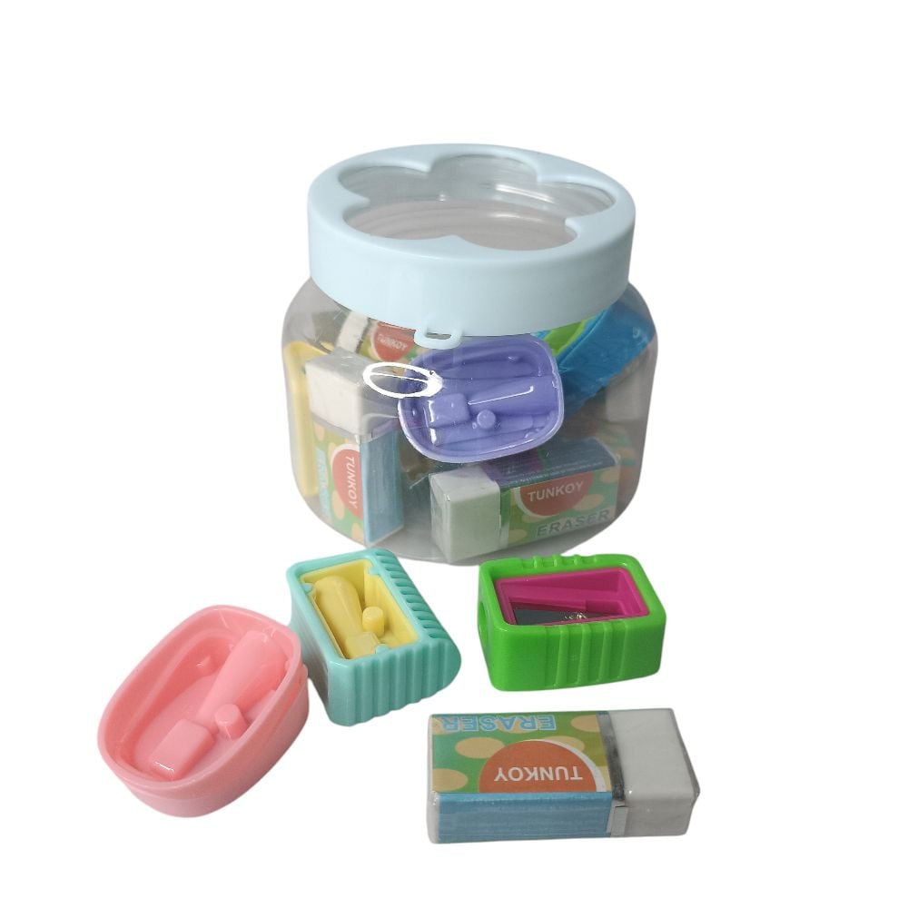 SHARPENER 6PCS + ERASERS 10PCS -C11 \ 6976577595246 - Image 3