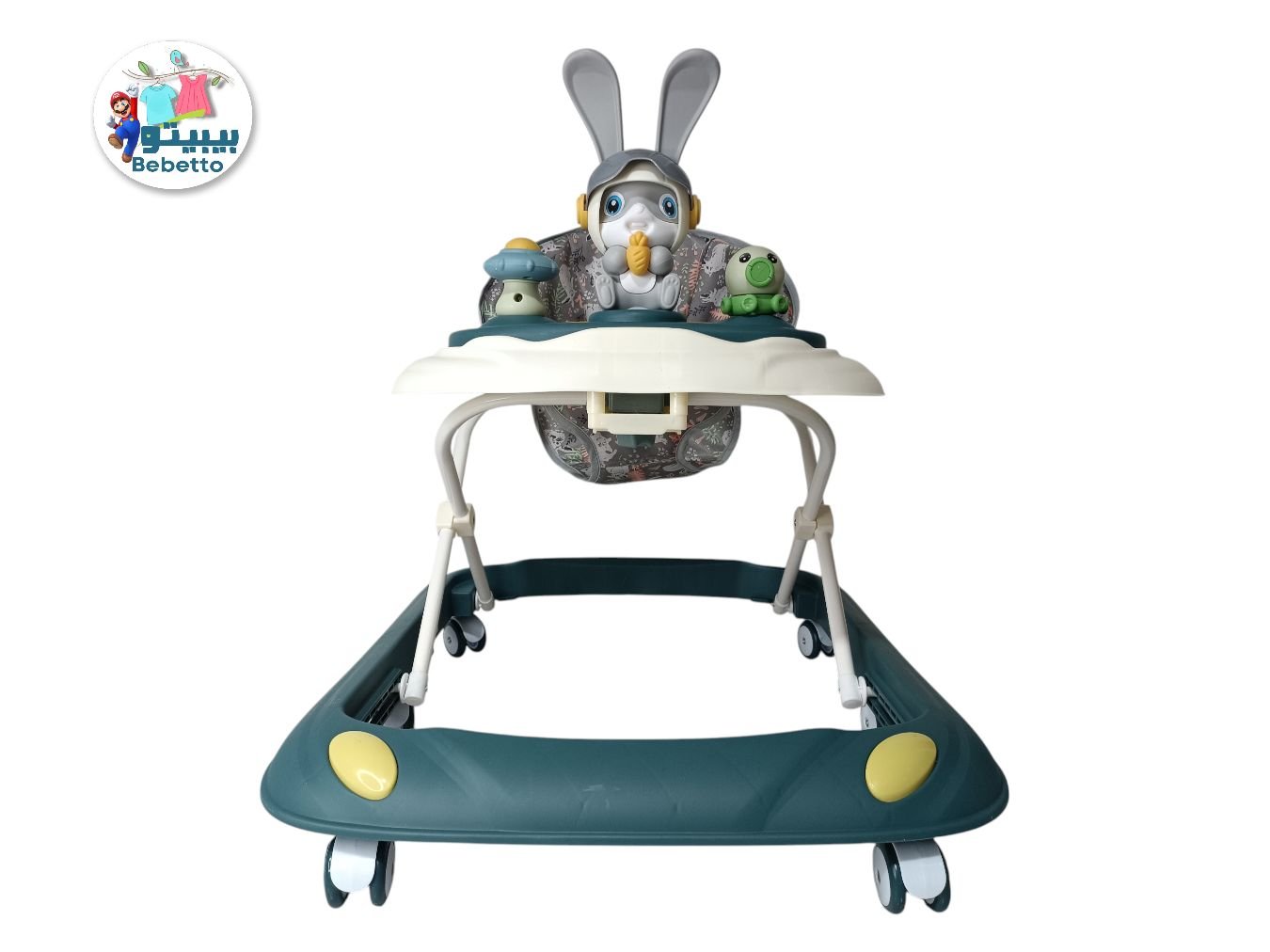 Baby Walker Sit-to-stand Learning Walk Seat Early Educational Multifunctional Music Foldable Baby Walker -Z27 \ F047545 - Image 1