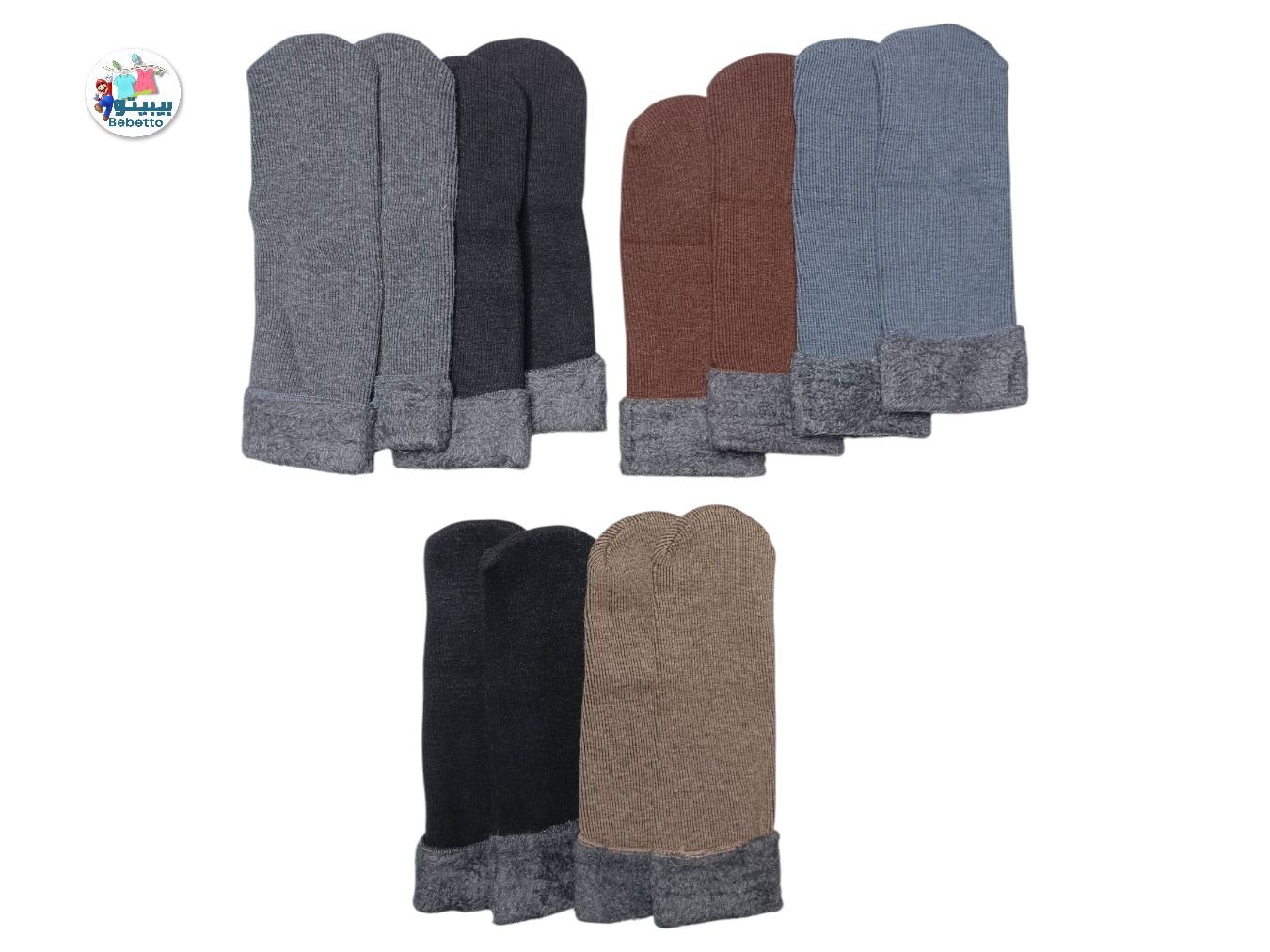 4Pcs Socks For Man Or Woman 1750A \ E110640 - صورة 1