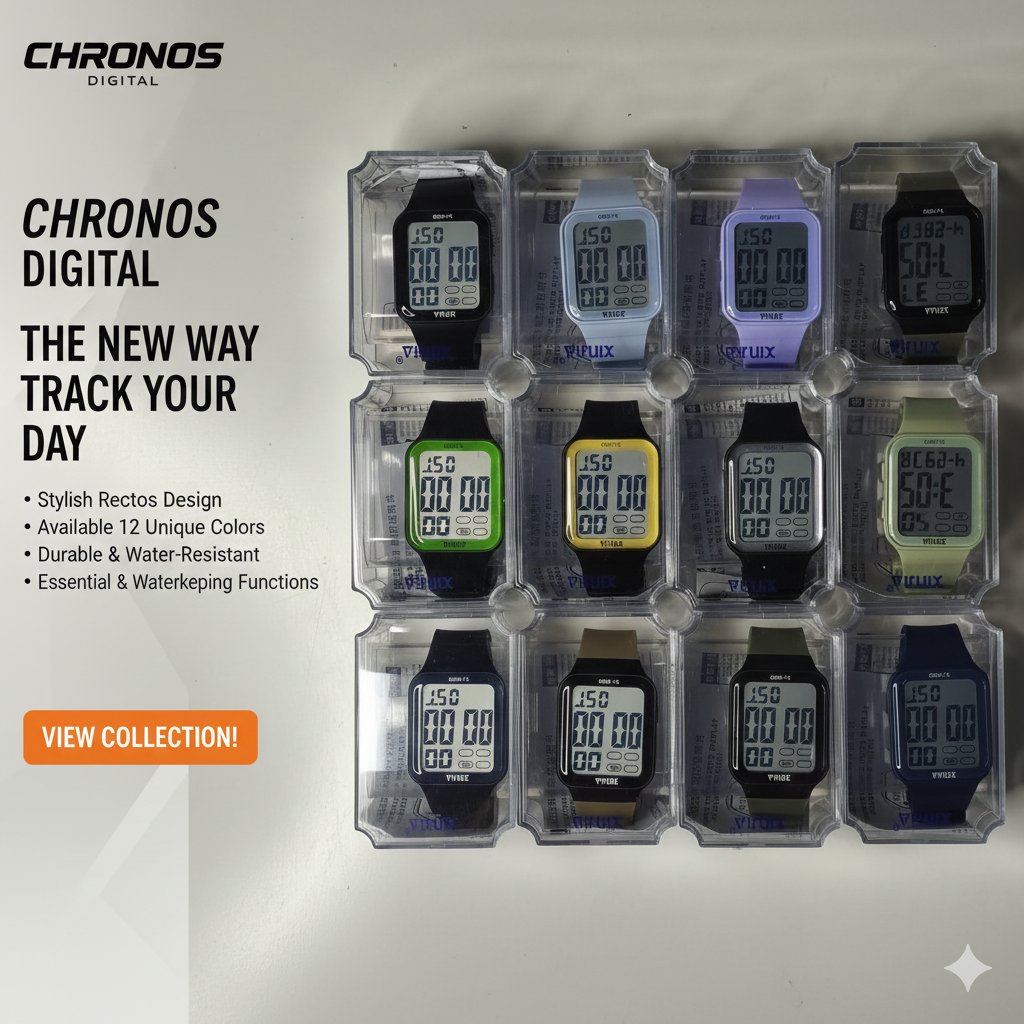 SEAC Chronos digital watch available in multiple colors F21 \ F1212183 - Image 1