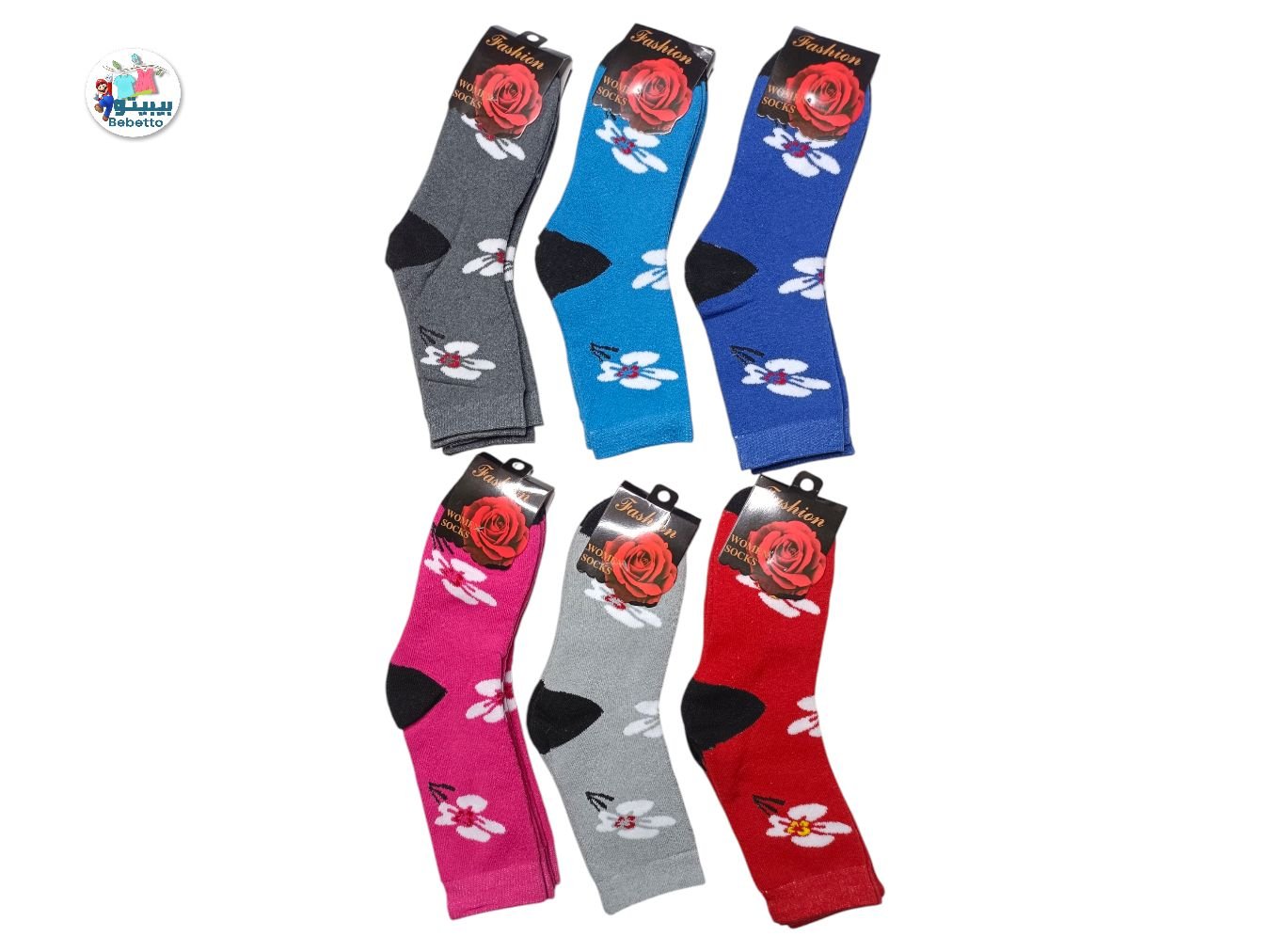 Woman 2Pcs Socks 1750A \ E110544 - صورة 1