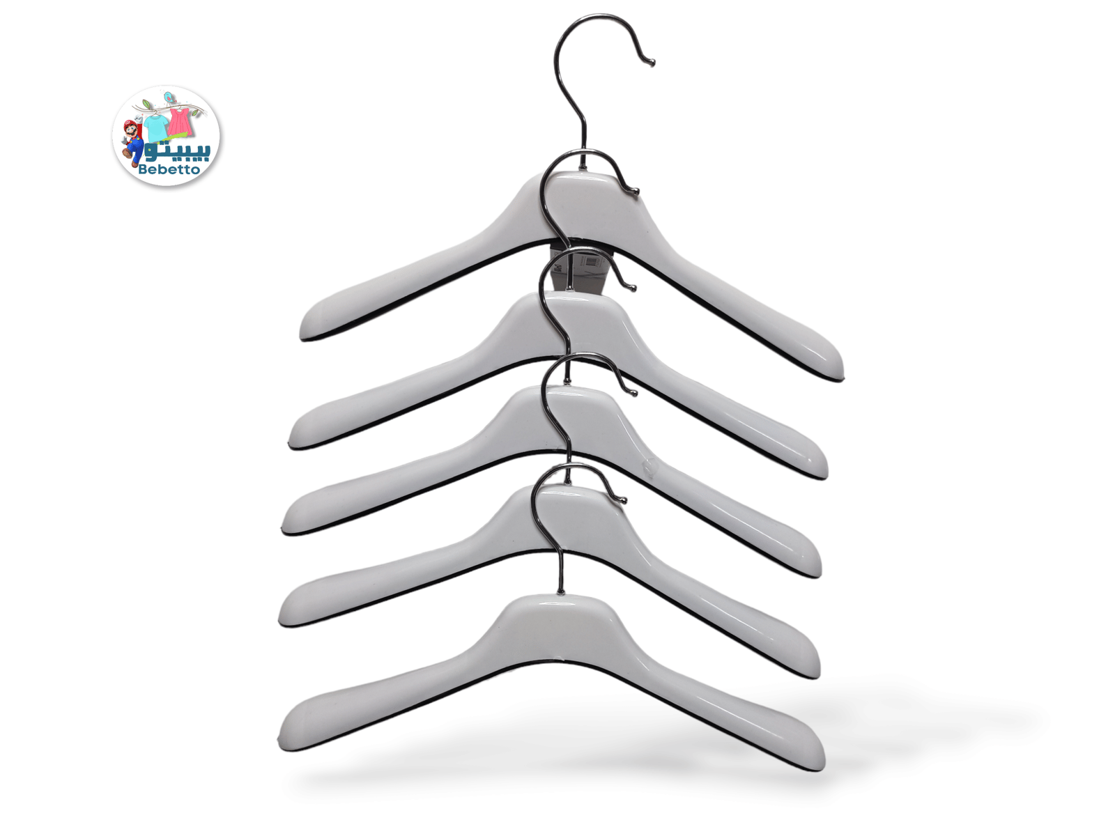 5PCS PLASTIC HANGER Z73 \ E410907 - صورة 1