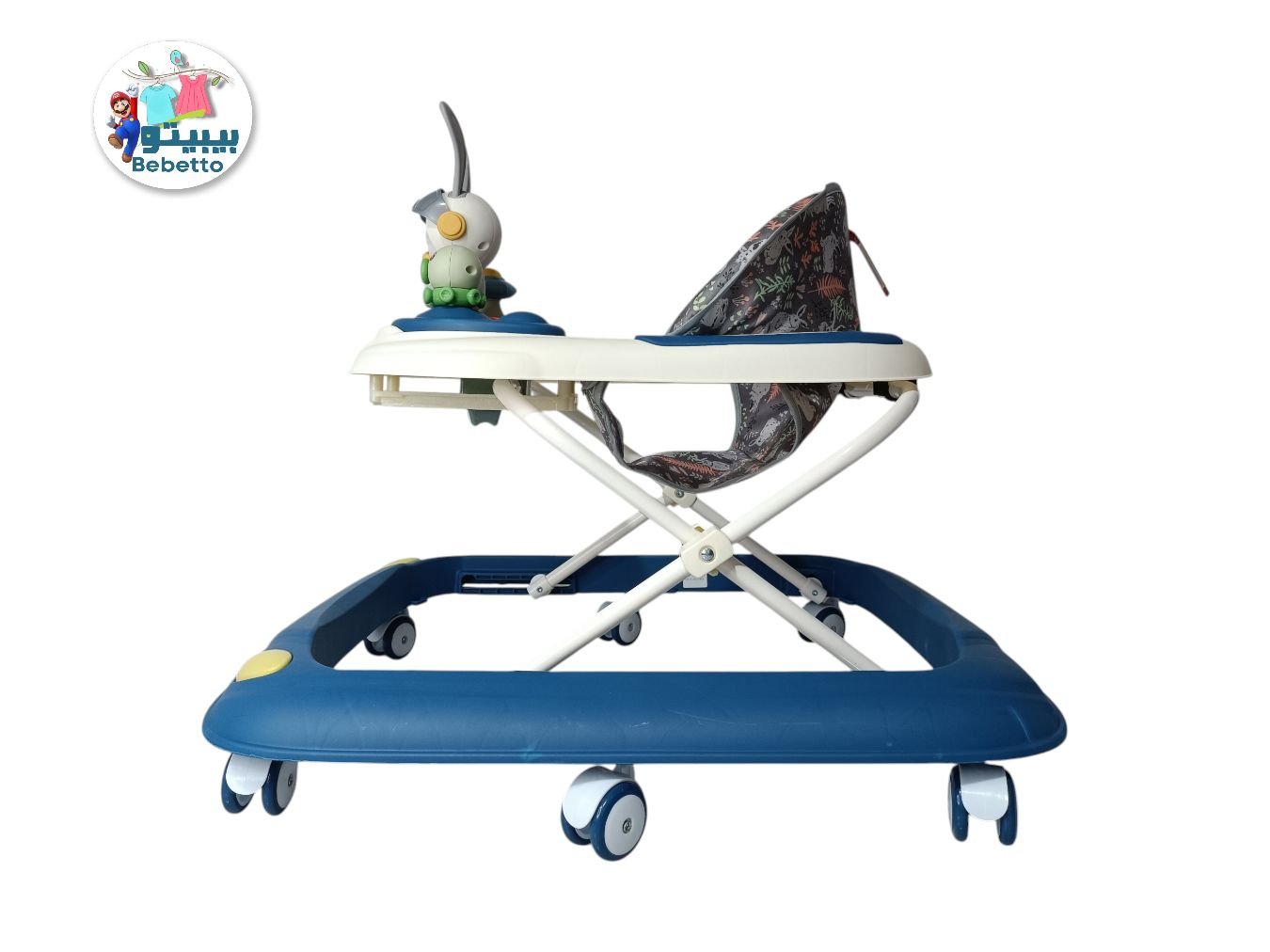 Baby Walker Sit-to-stand Learning Walk Seat Early Educational Multifunctional Music Foldable Baby Walker -Z26 \ F047547 - Image 2
