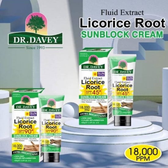 Dr. Davey Sunscreen Cream SPF 90 with Licorice Extract - 100 gm - Sunscreen Cream E42 \ 6921199119516 - صورة 5