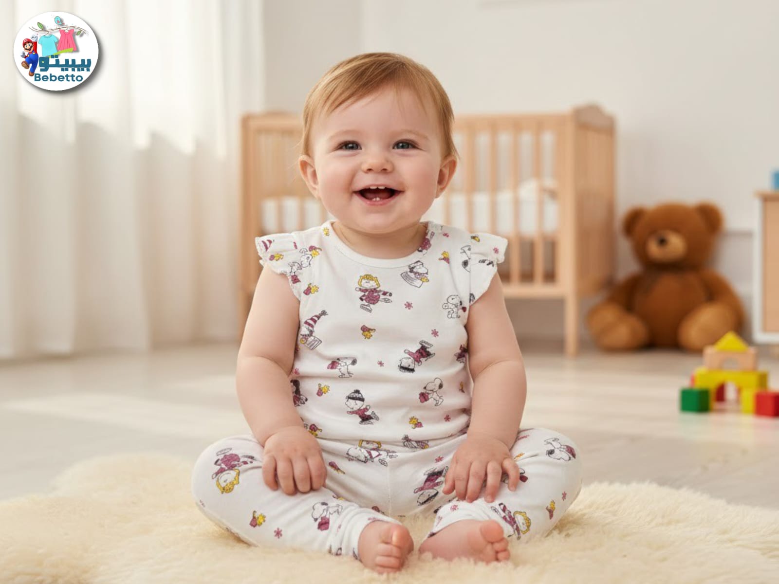 Baby girls romper and pant set 850D \ F1213635 - Image 1
