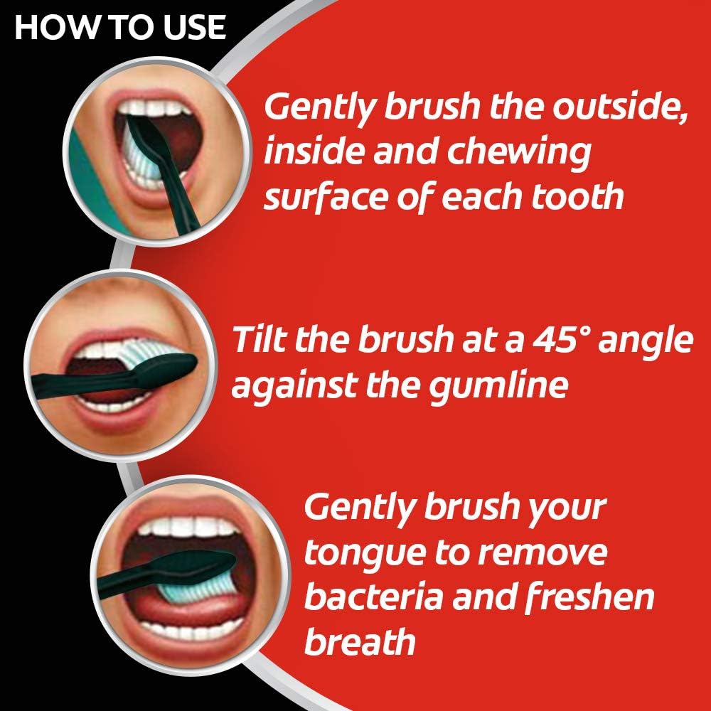 Colgate Slim Soft Charcoal Toothbrush 17x Slimmer Soft Tip Bristles Buy 2 Get 2  G42 \ 8901314517999 - Image 6