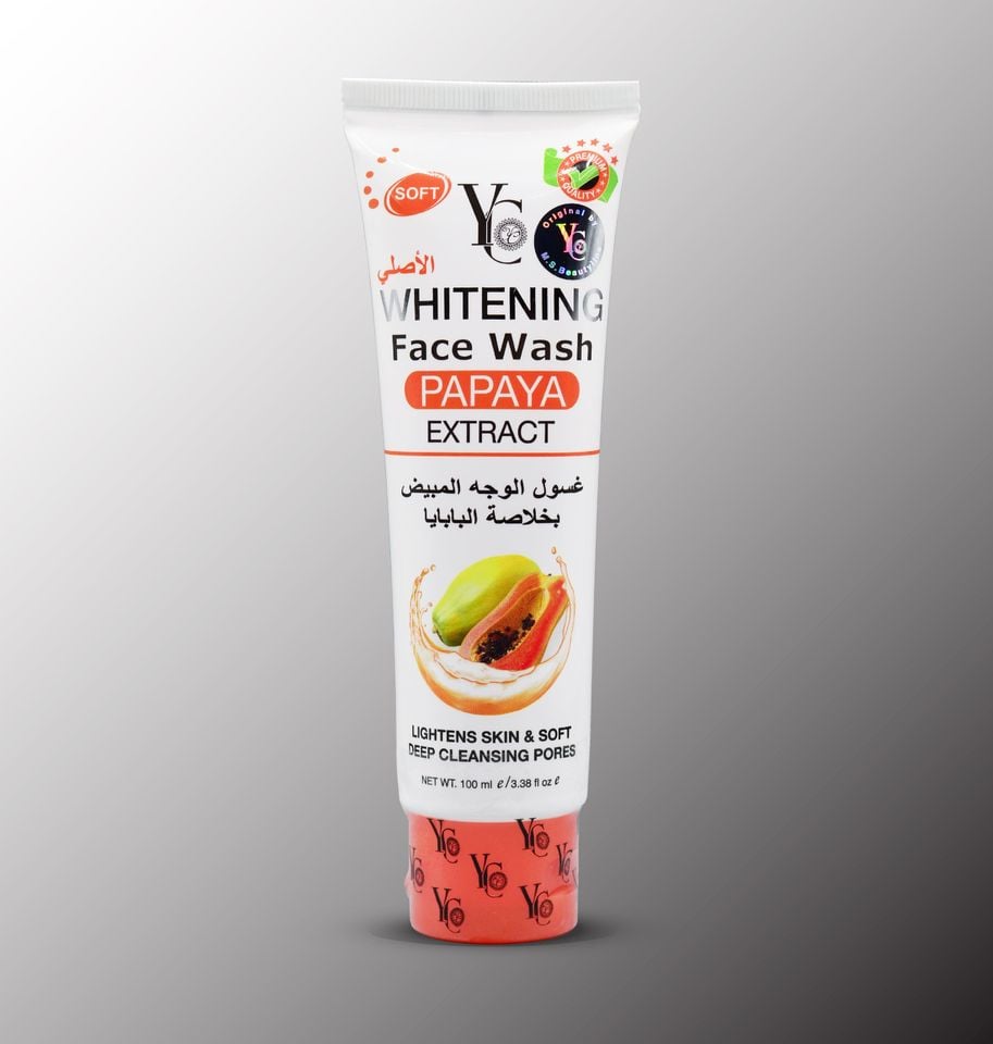 YC Papaya Extract Whitening Face Wash 100ml D41 \ 8859362505386 - Image 2