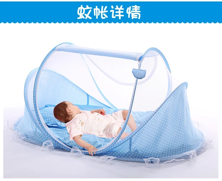 Portable Folding Baby Travel Bed Crib Netting Kids Cots Newborn Foldable Sleeping Bed Mosquito Net Play Tent House 1750B \ 21539 - Image 12