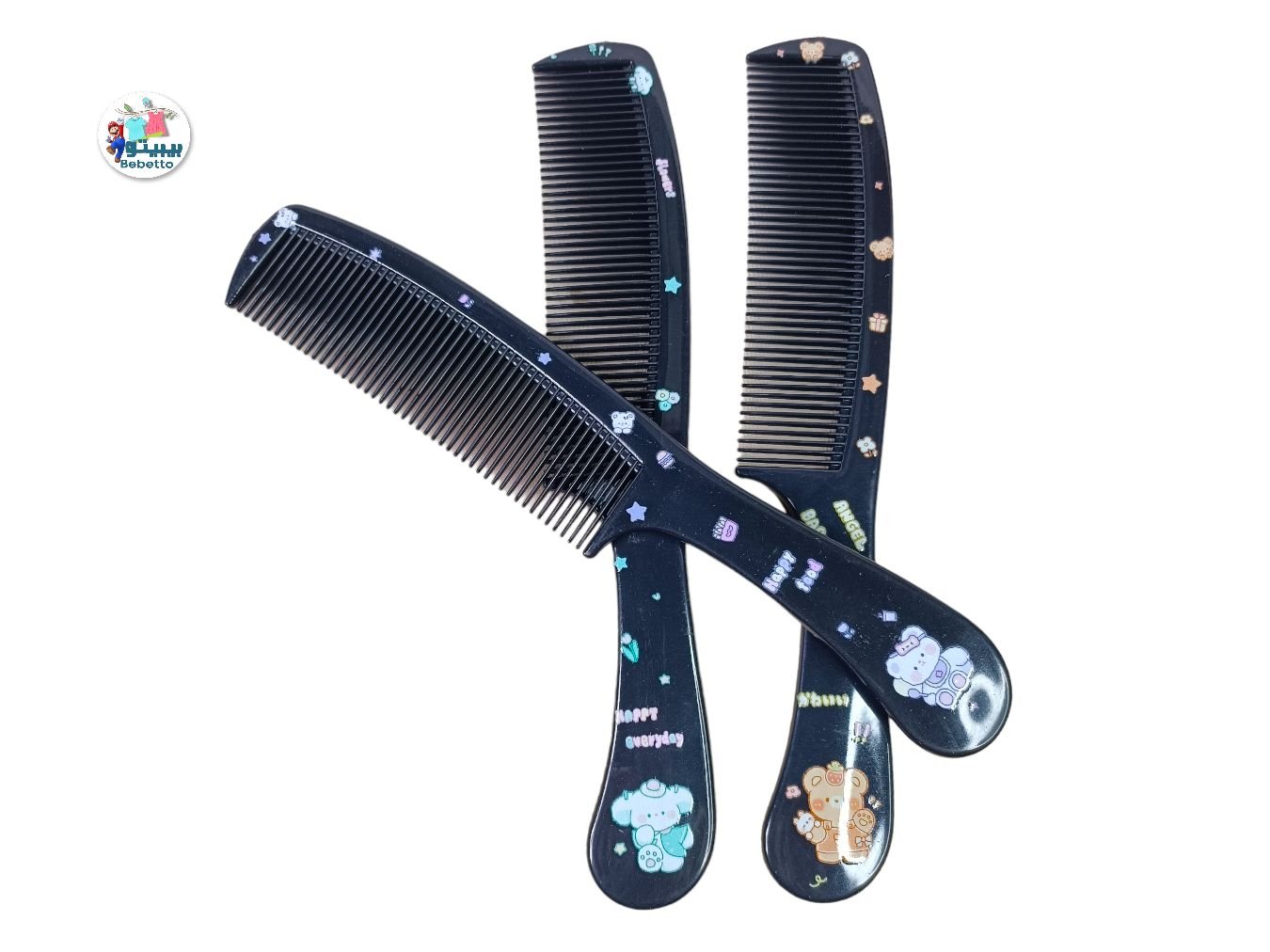 Natural Black Buffalo Ox Horn Comb Handmade Premium Quality Anti-Static Wide Fine Tooth Portable Massage Hair Comb for Women Men D21 \ 6921254910591 - Image 1