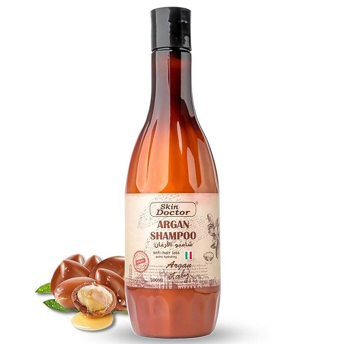 Moroccan Argan Oil Shampoo - Cold-Pressed Argan Oil to Help Moisturize, Soften & Strengthen Hair for Damaged & Dry Frizzy Hair - Anti Hair Loss - Extra hydrating 500ml B41 \ 8052742452182 - صورة 6