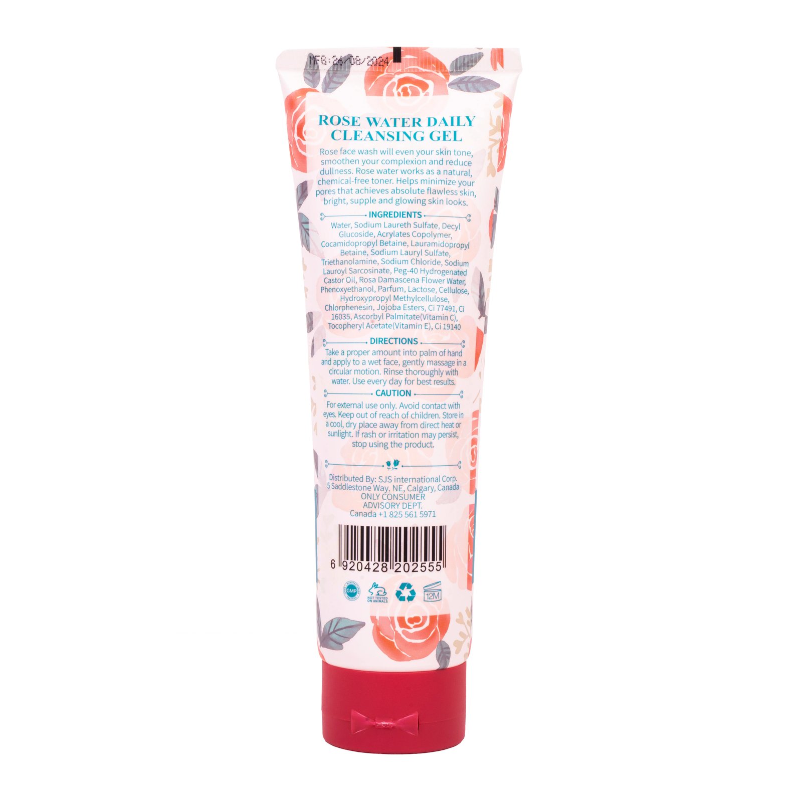 ROSE WATER SOOTHING AND MOISTURIZING DAILY CLEANSING GEL 150ML -F43 \ 6920428202555 - Image 3