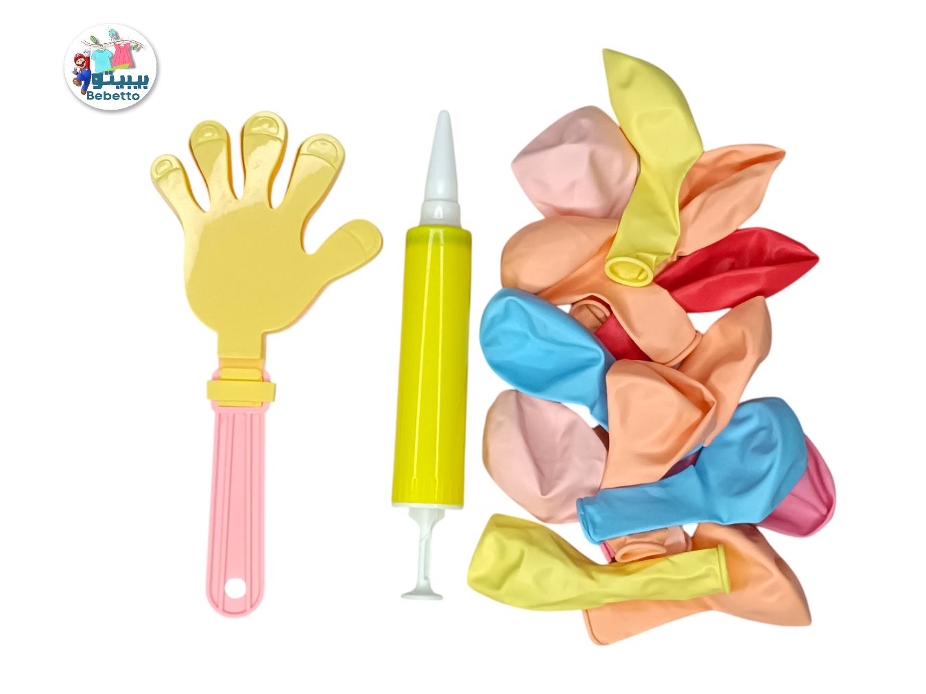 Kids Party Fusion Balloon+Pump And Hand Clappers -D21 \ 6976510500610 - Image 2