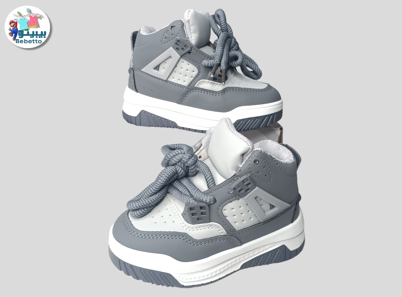 Baby Boy 1Pair Shoes Grey  L Grey Color Sneakers Z44 \ F824148 - Image 1
