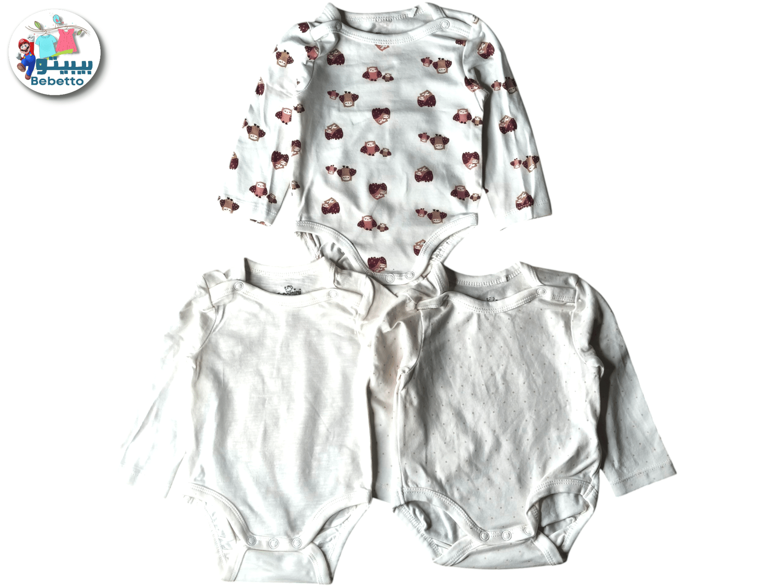3PCS BABY RUMPER 1900C \ F101048 - Image 1