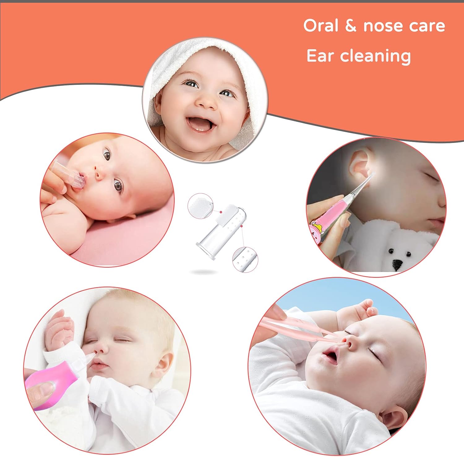 Baby Care Set 13Piece Nail Care Set Baby Care Accessories Baby First Equipment Newborn Includes Thermometer Nasal Aspirator Comb Nail Scissors -B18 \ D12291005 - Image 7