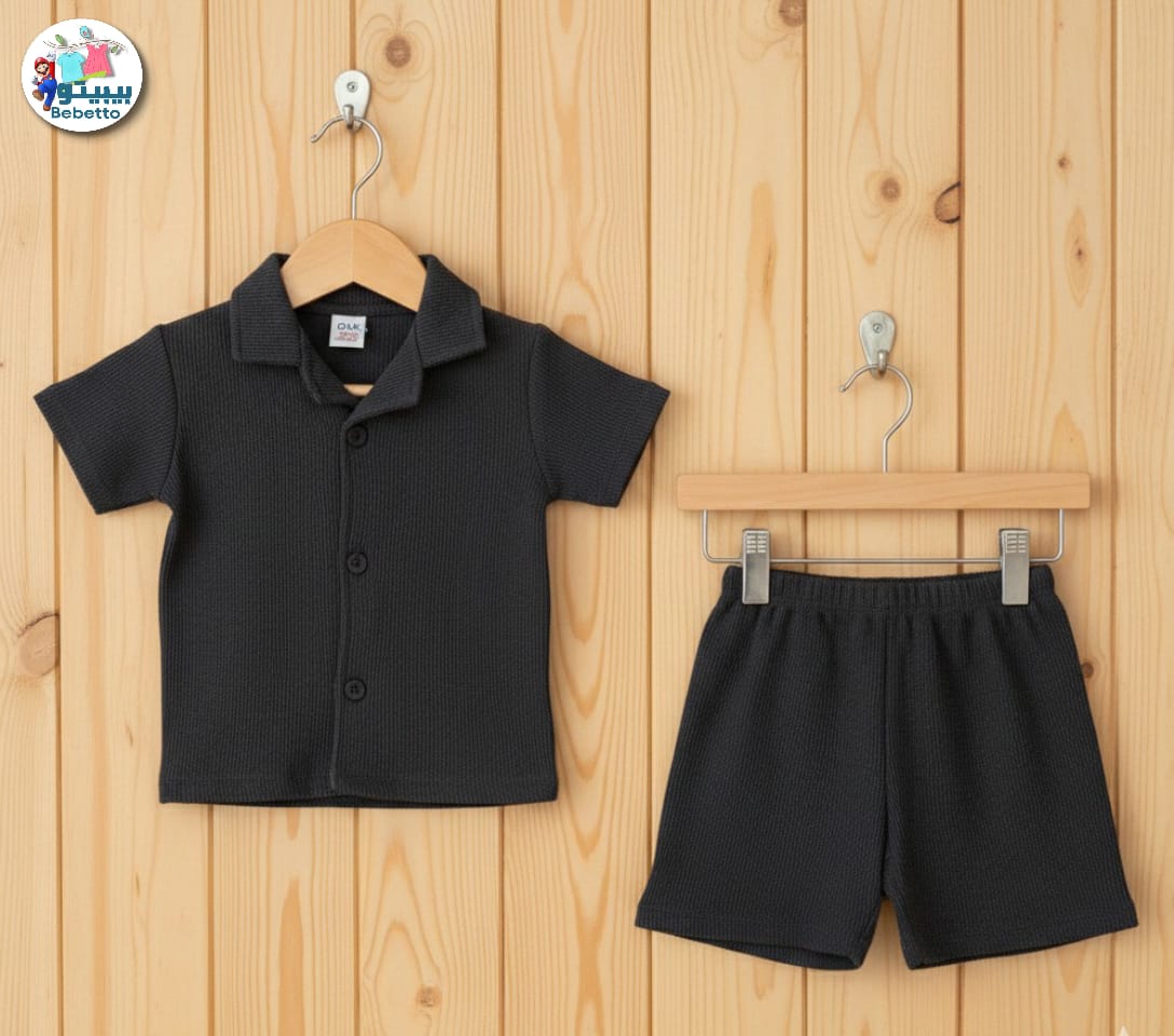 Short-sleeved shirt and matching shorts 600A \ G217904 - Image 1