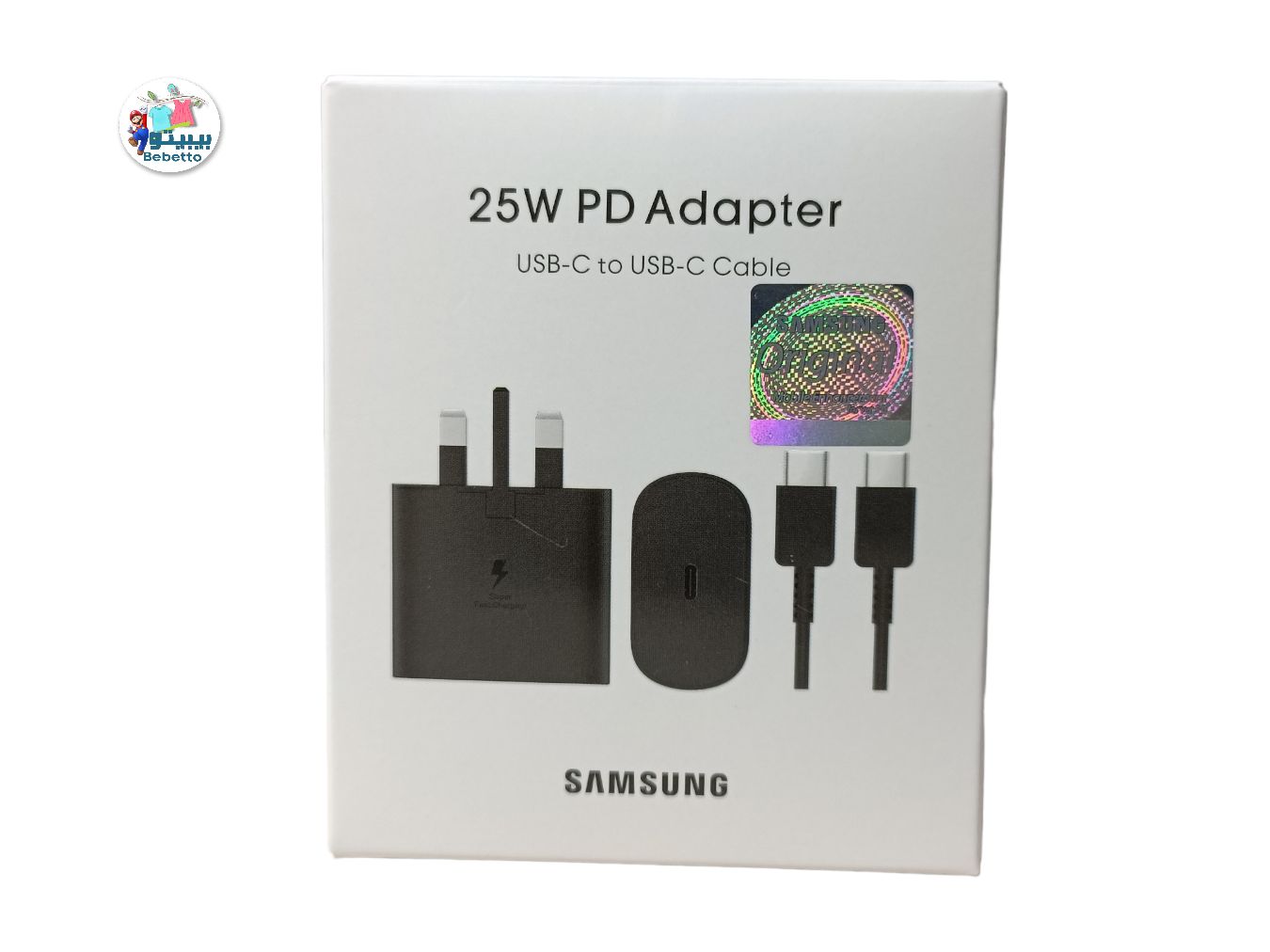 25W PD Adapter USB-C to USB-C Cable SAMSUNG -G \ E539669 - صورة 1