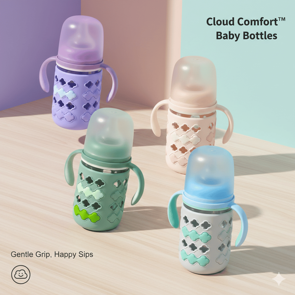 Algo Cloud Comfort™ Glass Feeding Bottles F34 \ 6954971891539 - Image 1